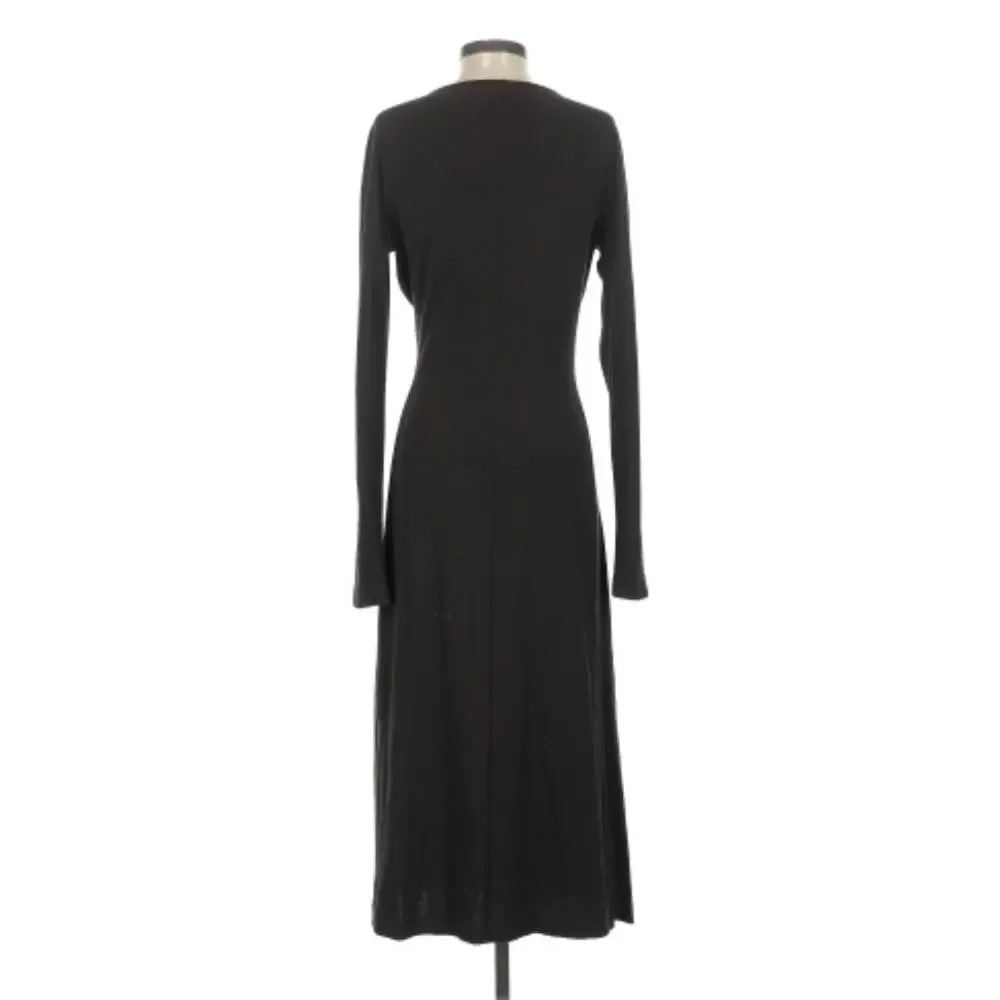 Max Mara Long Sleeve Midi Dress Black - Picture 6 of 11